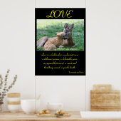 ラブ ポスター 動物 6 (キッチン)