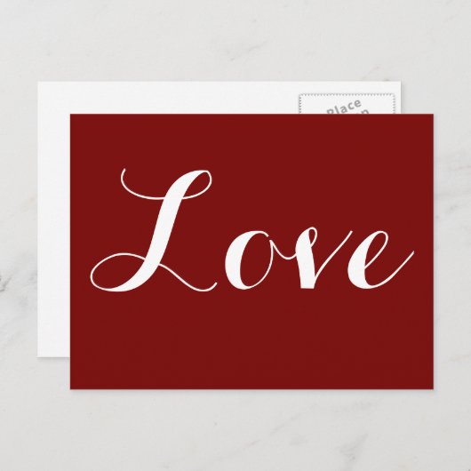 ラブ ポストカード (正面/裏面)