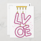 ラブ ポストカード (正面/裏面)