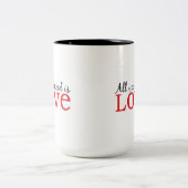 ラブ·マグだけが必要 ツートーンマグカップ (中央)