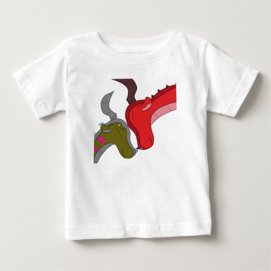 ラブ ママベビードラゴンTシャツ ベビーTシャツ (正面)
