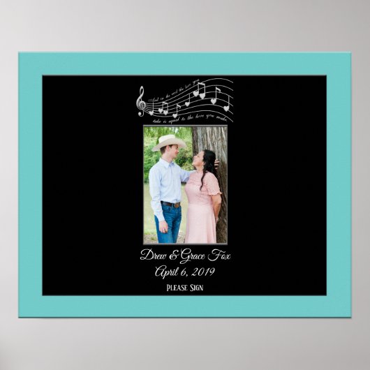 ラブ・ミュージック・ウェディング・サイン・ポスター 全ては愛 ポスター (正面)