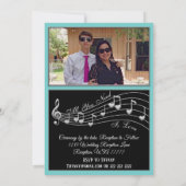 ラブ ミュージック キャット ウェディング インビテーション 全てが必要 (裏面)