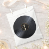 ラブ ミュージック ノーツ ビニール レコード フェイバーバッグ (クリップ留めされた状態)