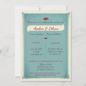 ラブ メイクス ザ ワールド ゴー ラウンド ウェディング インビテーション (裏面)