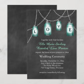 ラブ メイソンジャー ウェディング インビテーション (正面/裏面)