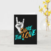 ラブ メンズ レディース キッズ ボーイズ ガールズ ASL ギフト カード (黄色い花)