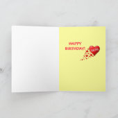 ラブ・ユーこのかわいいタイガー・ハッピーバースデー・ママ カード (内部)