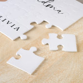 ラブ・ユー・おばあちゃん |写真とスクリプトとハート ジグソーパズル (側面)