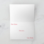 ラブ・ユー　オリジナル写真カード カード (内部)