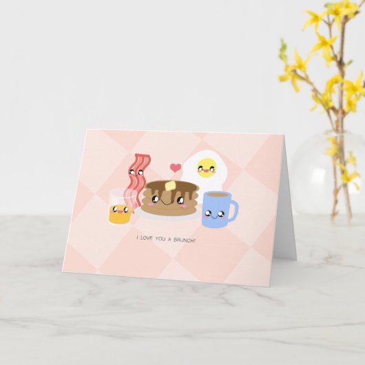 『ラブ・ユー』 カード (黄色い花)