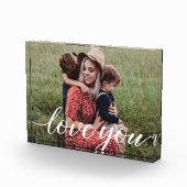 ラブ・ユー・スクリプパーソナライズされたト写真 フォトブロック (右)