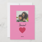 ラブ・ユー！ ハートと写真のバレンタイン シーズンカード (裏面)