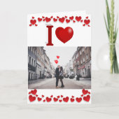 ラブ・ユー バレンタインデー カードをオーダーメイド カード (正面)