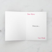 ラブ・ユー　パーソナライズフォトカード カード (内部)