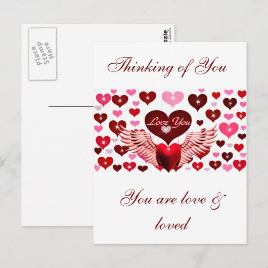 ラブ・ユー_ ポストカード (正面/裏面)