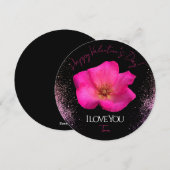 ラブ・ユー - ローズ - バレンタインズ パーソナライズド トレンディ シーズンカード (正面/裏面)