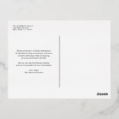 ラブ&ライトはっきりしたタイポグラフィハヌカー写真 箔シーズンポストカード (裏面)