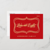 ラブ&ライトクラシック金ゴールド枠 箔シーズンポストカード (正面/裏面)