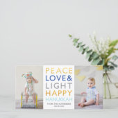 ラブ&ライトタイポグラフィハヌッカフォトカード (スタンド正面)