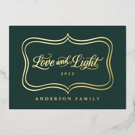 ラブ＆ライト クラシック ゴールド フレーム 箔シーズンカード (正面)