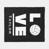 ラブ&ライブバレーボールスポーツファン名前をカスタムする フリースブランケット (正面(横))