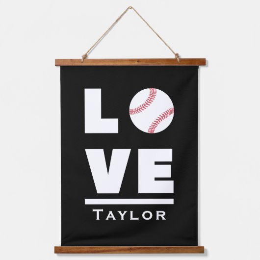 ラブ&ライブベースボールスポーツファン名前をカスタムする 吊り下げ型タペストリー (正面)