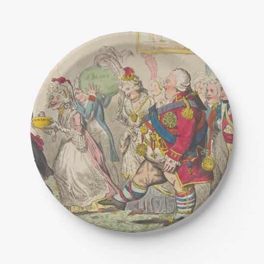 ラブ – ラウンド紙プレート ペーパープレート (正面)