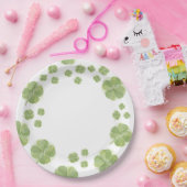 ラブ・ラッキー シャムロック セントパトリックの日のウェディングシャワー ペーパープレート (パーティー)