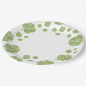 ラブ・ラッキー シャムロック セントパトリックの日のウェディングシャワー ペーパープレート (アングル)