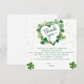 ラブ・ラッキー ブライダルシャワー 感謝 (正面/裏面)