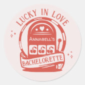 ラブ&ラックカジノハンドドロンベガスバチェロレッテ ラウンドシール (正面)