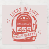 ラブ&ラックカジノハンドドローンベガスバチュロレッテ スパークリングワインラベル (シングルラベル)