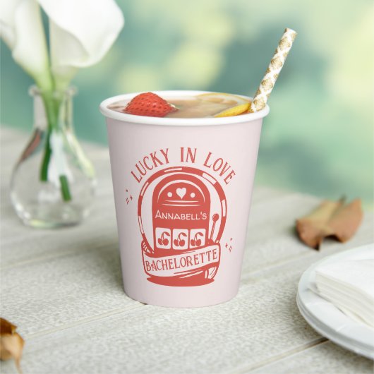 ラブ＆ラックカジノハンドドローンベガスバチュロレッテ 紙コップ (インサイチュ)