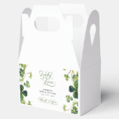 ラブ&ラック ウェディングシャワー グリーン サンキュー フェイバーボックス (オープン)