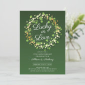 ラブ&ラック ゴールデン シャムロック 結婚記念日パーティー 招待状 (スタンド正面)