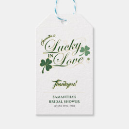 ラブ＆ラック セントパトリックデー モダン ブライダルシャワー ギフトタグ