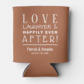 ラブ ラフター ハッピーエバーアフター テラコッタ 缶クーラー (正面)