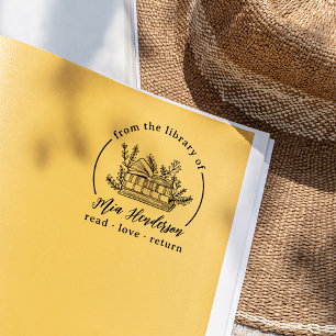 ラブ・リターン 図書館 オーダーメイド 名前 本 スタンプ