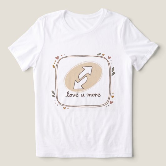 ラブ リバース トライブレンドＴシャツ (デザイン正面)