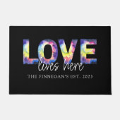 ラブ リブズ ヒア ドア マット (正面)