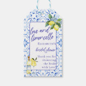 ラブ リモンチェッロ イタリアン 手書き ウェディング シャワー ギフトタグ (正面)