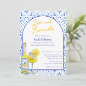 ラブ&リモンチェロイタリアンカクテルブライダルシャワー 招待状 (スタンド正面)