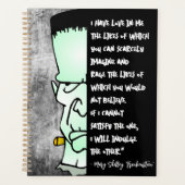 ラブ&レイジフランケンシュタインのモンスターシェリー引用文 プランナー手帳 (正面)