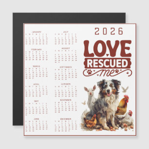 ラブ レスキュー ミー 2026 犬カレンダー