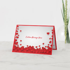 ラブ＆レッドハーツ バレンタインデーのロマンス カード