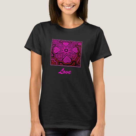ラブ レディースTシャツ Tシャツ (正面)