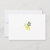 ラブ レモンセロリ カクテル ブライダル シャワー サンキューカード (裏面)