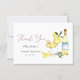 ラブ レモンセロリ カクテル ブライダル シャワー サンキューカード