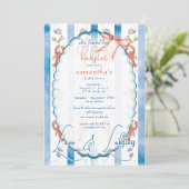 ラブ&ロブスターコケットボー結婚ズブライダルシャワー 招待状 (スタンド正面)